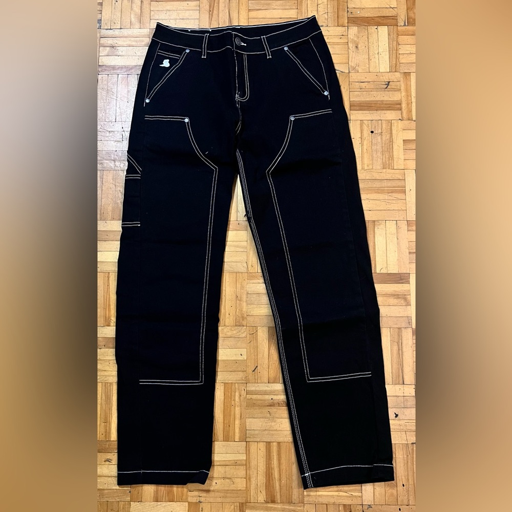 Men's Black Relaxed Jeans